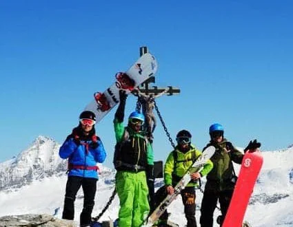 Touren mit ski oder snowboard