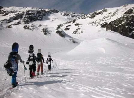 Touren mit ski oder snowboard